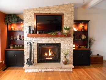 All fireplaces have different regulations for clearance, heat and materials that you can use