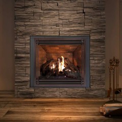 Ambiance Intrigue Traditional Gas Fireplace living room – We Love Fire