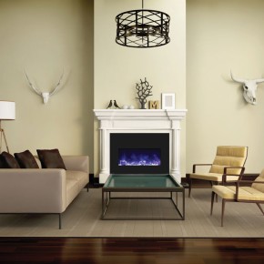 Amantii Electric Fireplace Insert INS-BG-33 living room ICE flame – We Love Fire