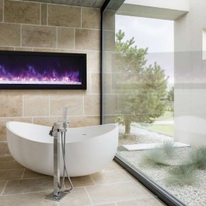 Panorama Series Extra Slim Electric Fireplace by Amantii