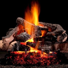 Hargrove Premium Products Rustic Timbers Cropped gas logs – We Love Fire