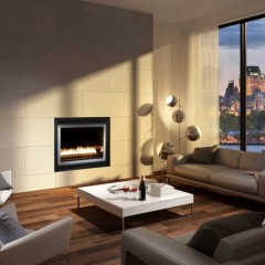 Ambiance Intrigue Contemporary Gas Fireplace living room – We Love Fire