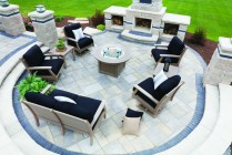 Classic Terrace Set - Weatherwood with Canvas Black Cushions