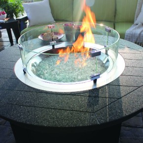 Donoma 44 Inch Round Fire Pit - Black (3)