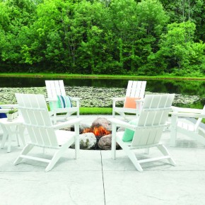 Mayhew Stationary Adirondack Chair - White