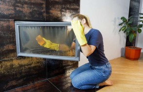 Clean the glass regularly. Can my fireplace glass break?