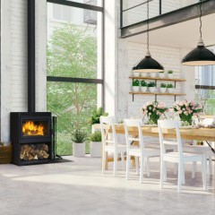Supreme Novo 24 Wood Stove Dining Room – We Love Fire