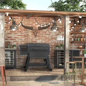 BBQ Bull Pit® by Ambiance® in a garden - We Love Fire®