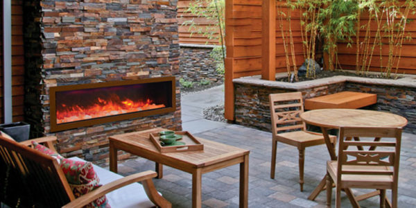 Outdoor Electric Fireplaces