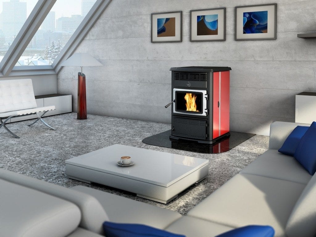 Pellet stove, Eurostar H4 design, from SBI Stove Builder International