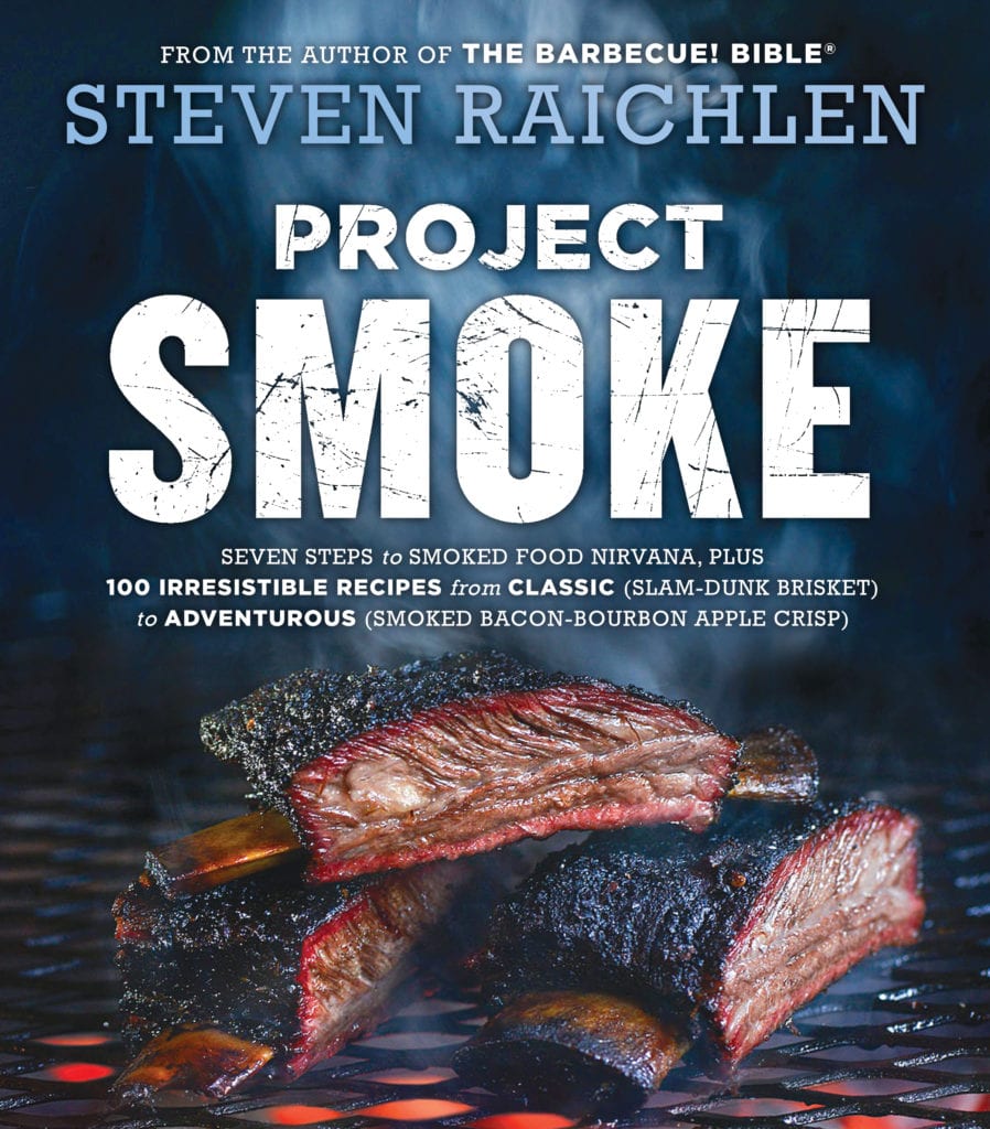 Smoked cherry-glazed ribs, Excerpted from Project Smoke by Steven Raichlen (Workman Publishing). Copyright © 2016. Photographs by Matthew Benson.