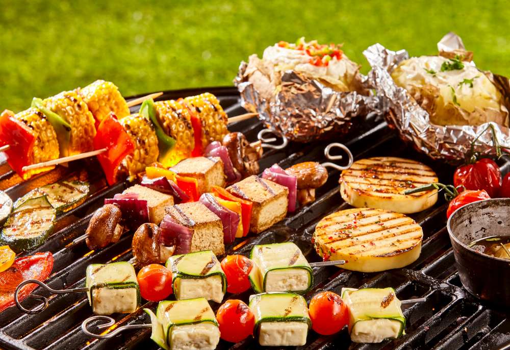 Tofu, cheese and vegetables are excellent substitutes for less healthy foods.