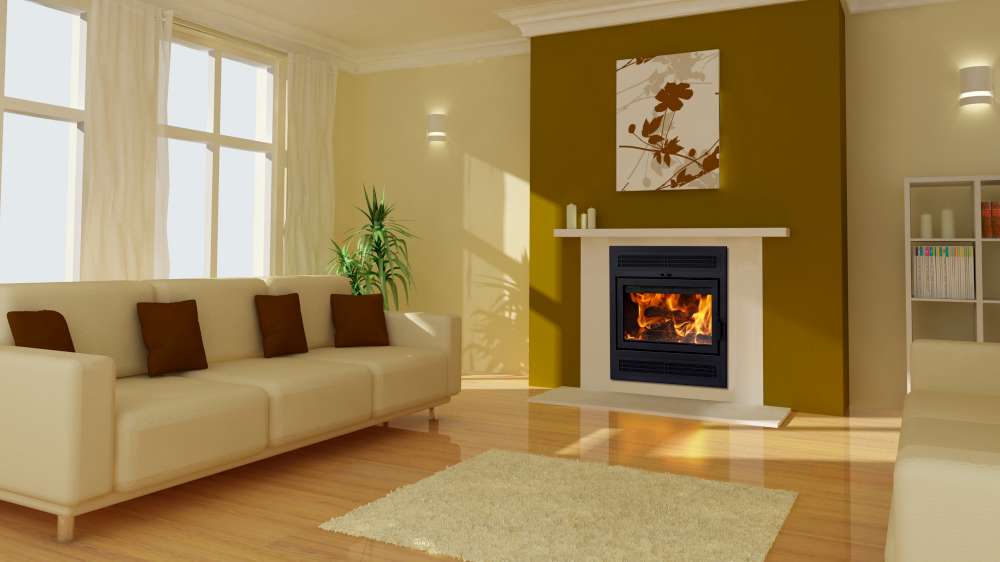 Supreme Astra TD Zero-clearance wood fireplace with emission as low as 1,8g/h