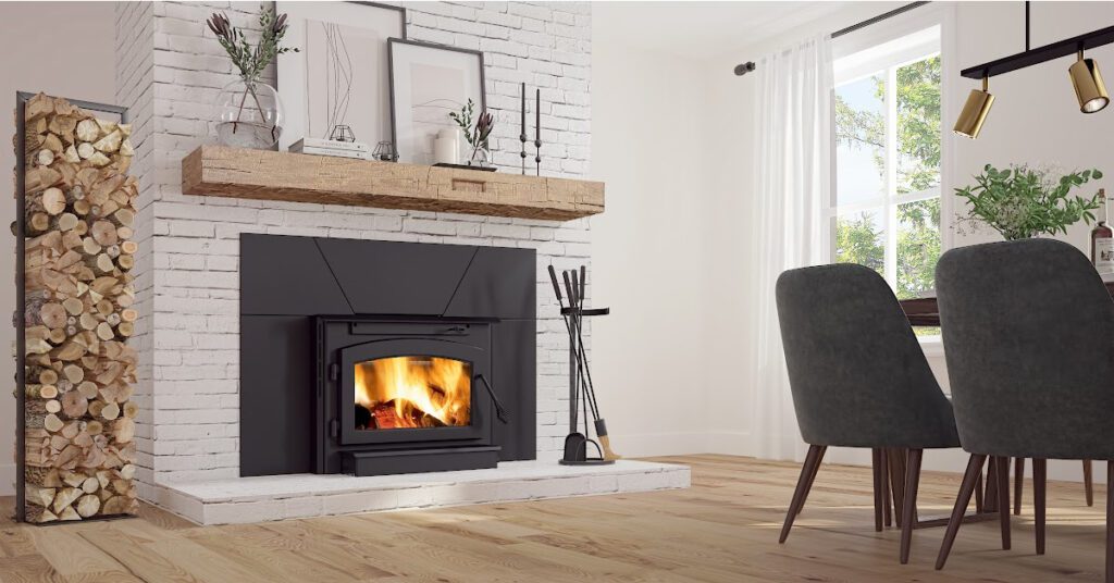 How to Reface a Fireplace - Wood Fireplace Outlander by Ambiance