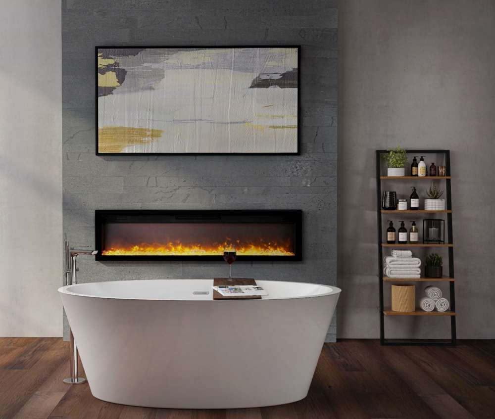 Ambiance IW50 Electric Fireplace bathroom installation