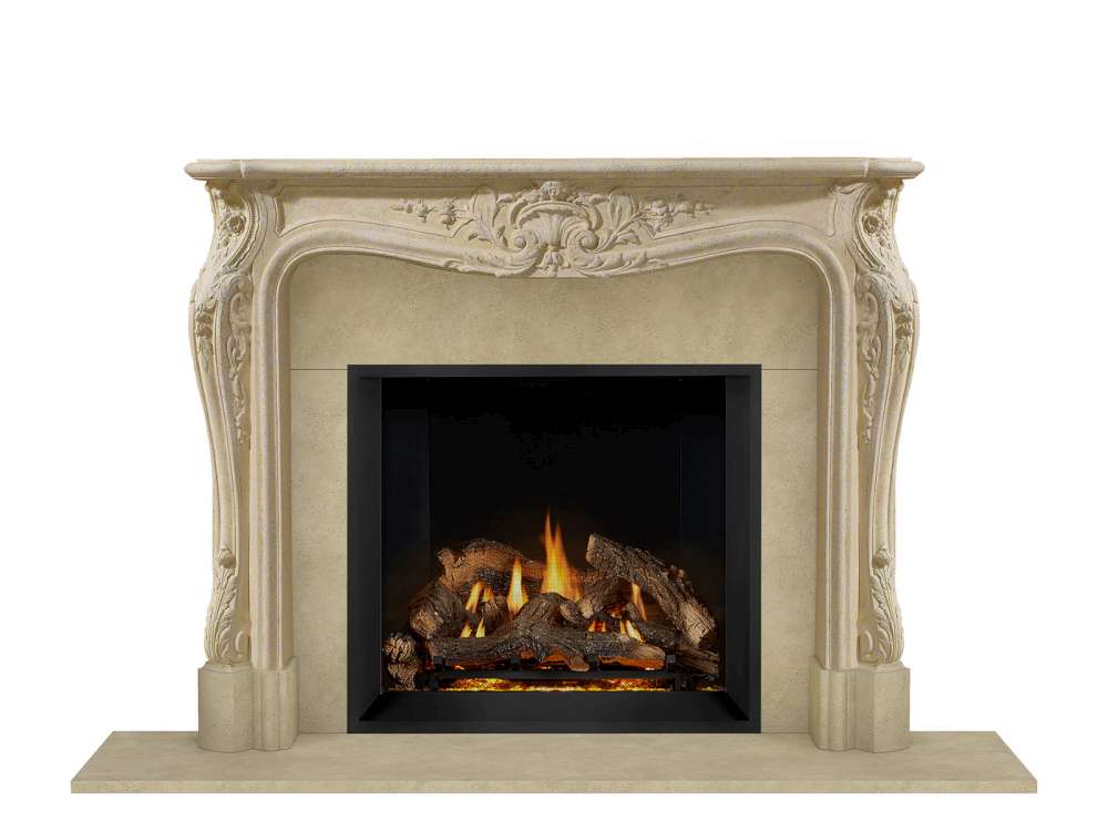 Dracme Buff Louis Style Mantel