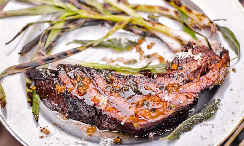 Brisket Steaks with Shallot Sage Butter