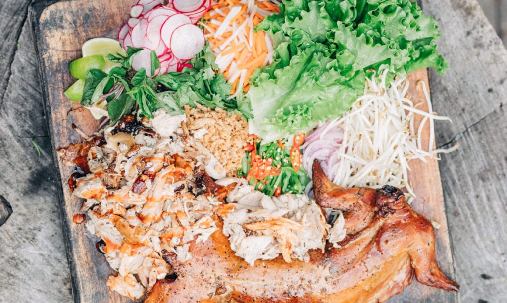 Smoked Rabbit Lettuce Wraps