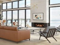 Ambiance Illusion 47 gas fireplace with reflective panels. How gas fireplaces work?