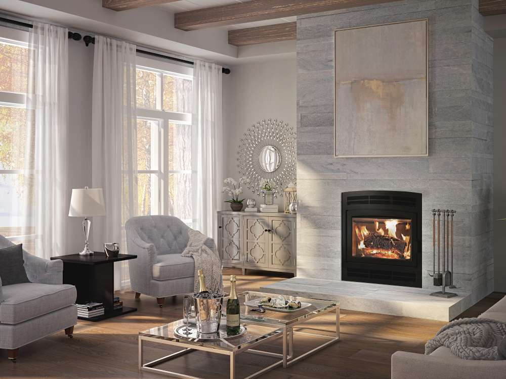 Ambiance woodburning Elegance 40 fireplace. What size fireplace do I need?