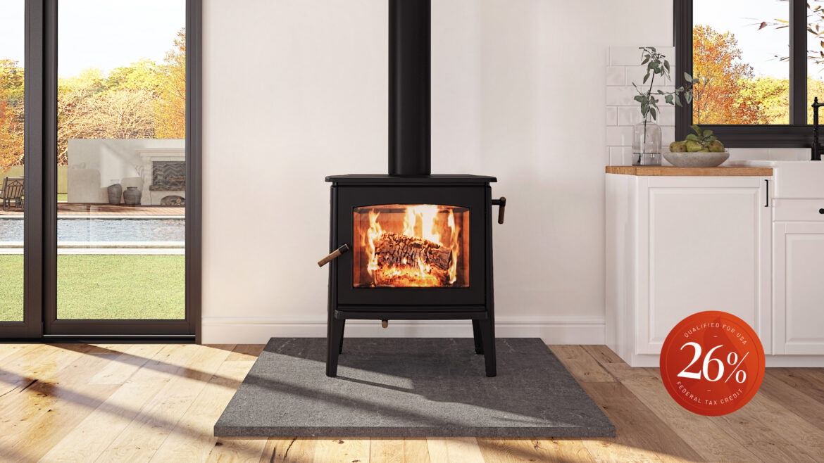 Hipster®14 Ambiance® Wood Stove with TruHybrid technology, US Federal tax credit 25d
