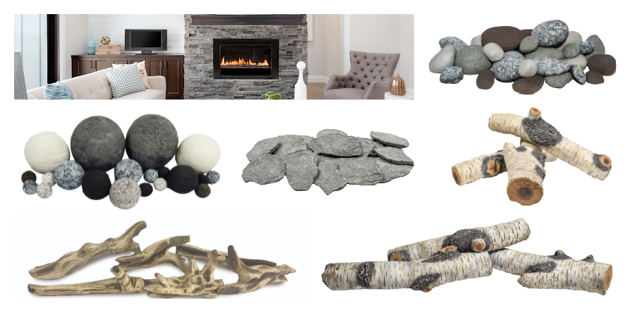 HOW TO UPDATE AND MODERNIZE A GAS FIREPLACE Rock wood media