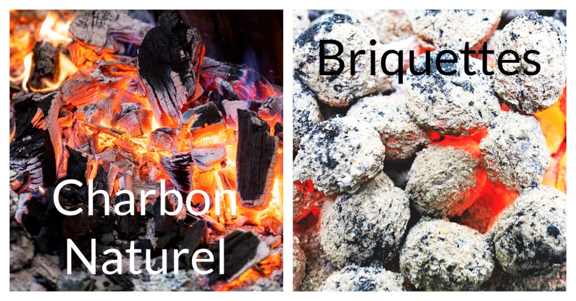 BBQ kamado Briquettes VS Charbon Naturel