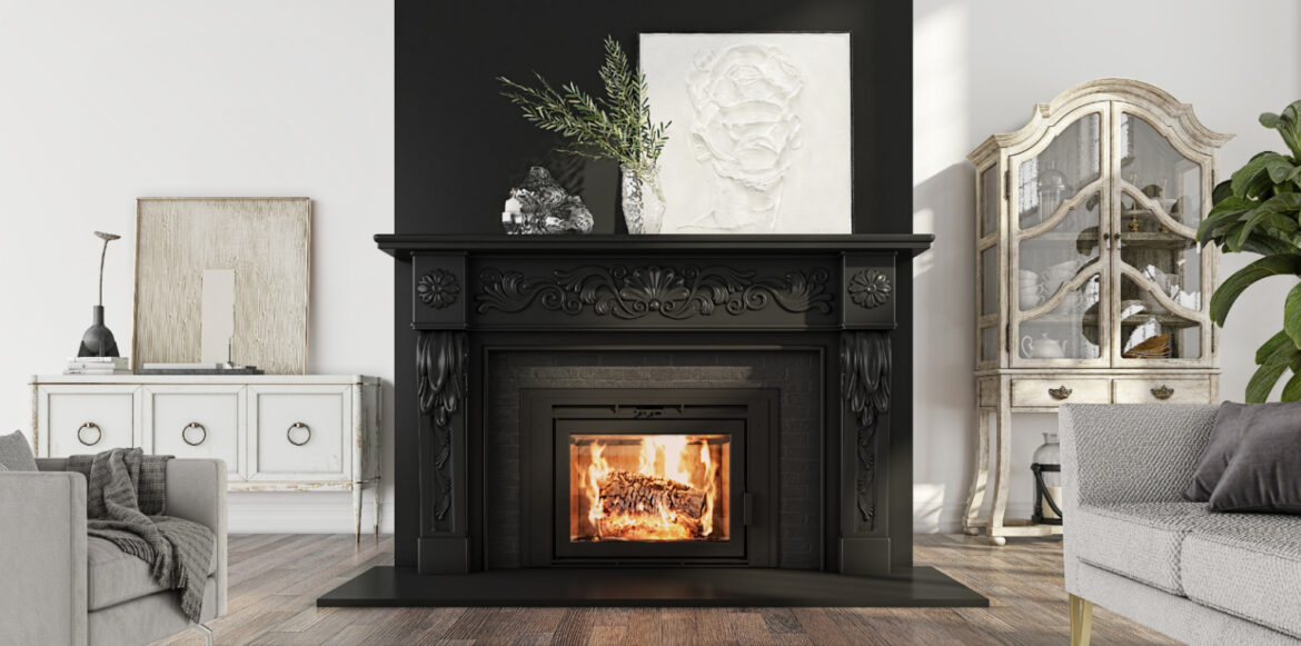 Decorating Your Mantel – The Complete 2022 Guide - wood fireplace with mantel