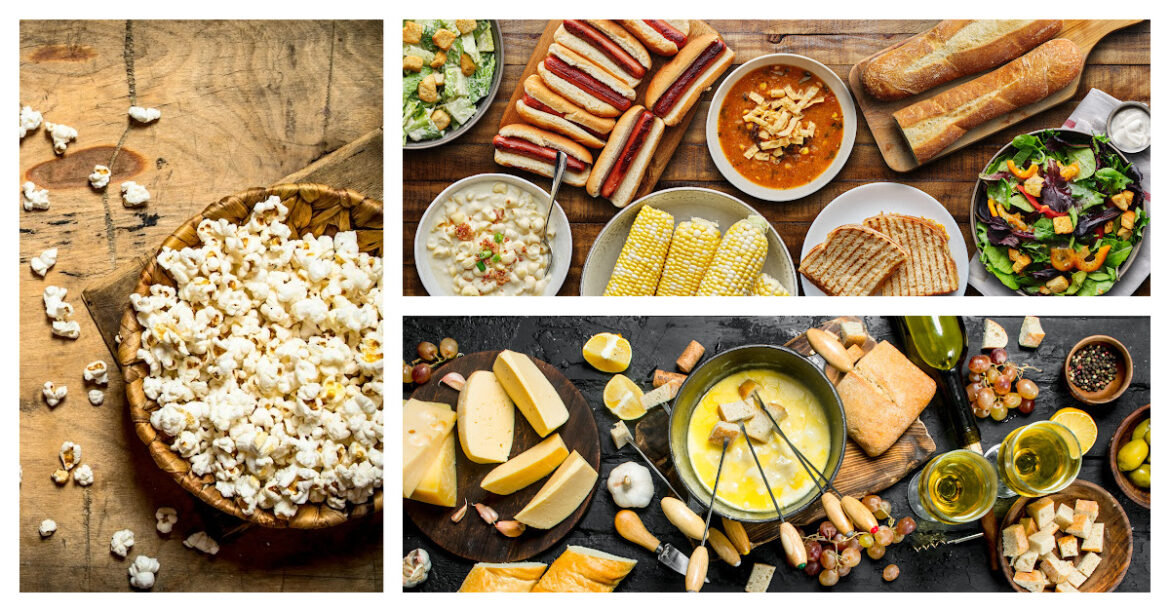 Heartwarming Hygge Recipes For the Cold Season - share foods with friends - pop corn, potluck, fondue