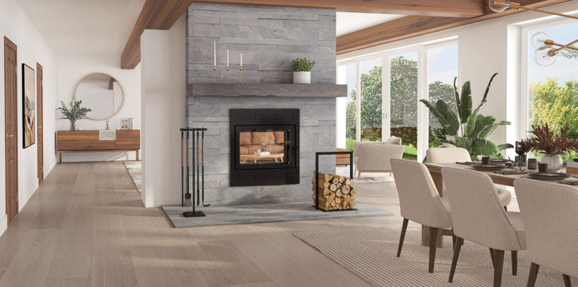 Be the Perfect Host with Personalized Dining Room Ambiance - Wood Fireplace Elegance® by Ambiance®