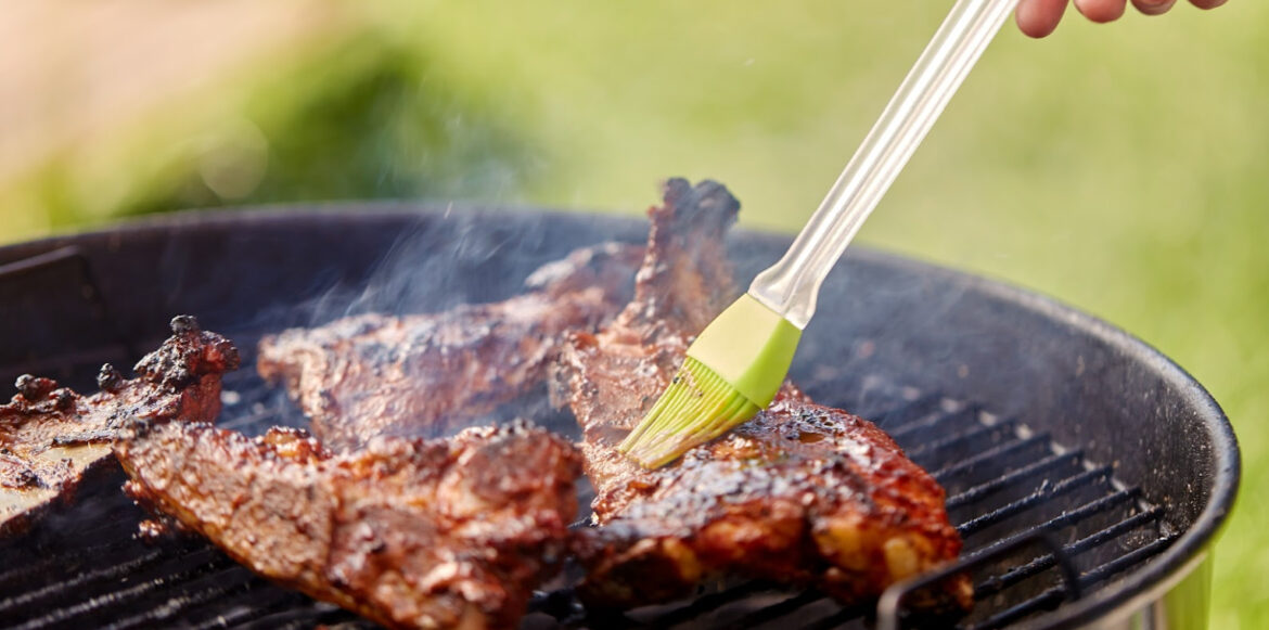 BBQ Sauce Safety_ What You Need to Know Before You Slather - BBQ Sauce on Meat on a BBQ